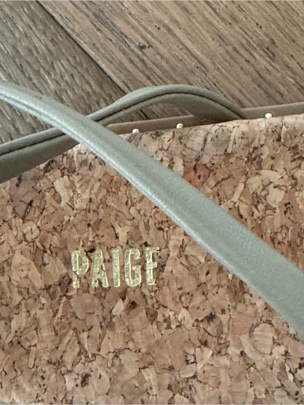 Paige Zana Ankle Strap Leather Sandal Size 7 in Color Sand